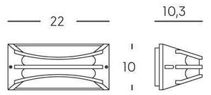 Applique da Esterno a LED 10W 3000K Sovil Marrone