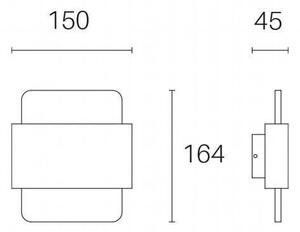 Applique da Esterno a LED 6W+6W 3000K Sovil Bianco