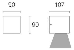 Applique da Esterno a LED 6W 3000K Sovil Bianco