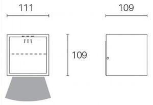 Applique da Esterno a LED 9W 3000K Sovil Bianco