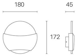 Applique da Esterno a LED 6W+6W 3000K Sovil Bianco