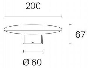 Lampada Testa Palo da Esterno a LED 18W 4000K Sovil Grigio