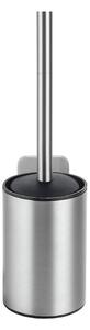 Scopino WC senza foratura color argento opaco in acciaio inox con aggancio Turbo-loc Porto – Wenko