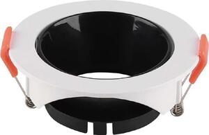 V-TAC VT-931 Portafaretto GU10 LED rotondo da incasso Corpo Bianco Riflettore Nero - 6645