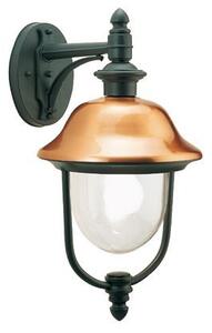 Lampada Applique in Basso Color Grigio e Rame da Esterno Linea Rustica Sovil