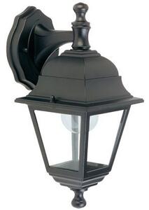 Lampada Applique Piccola in Basso Colore Nero da Esterno Linea Mini Quadrata Sovil