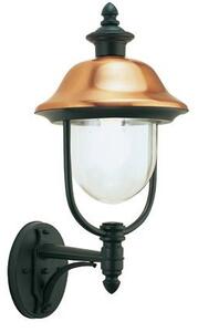 Lampada Applique in Alto Color Grigio e Rame da Esterno Linea Rustica Sovil