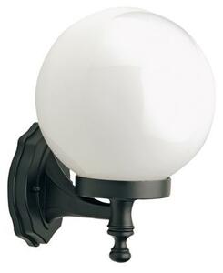Lampada Applique Piccola in Alto Colore Nero Diametro 20Cm per Esterno Linea Sfera Livos