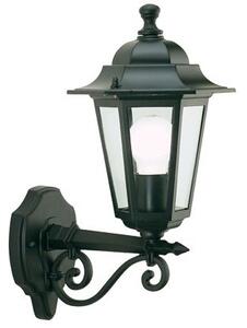 Lampada Applique Media in Alto Colore Nero per Esterno Linea Esagonale Sovil