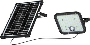 V-TAC VT-432 Faro led nero 30W con pannello solare e telecomando Proiettore con sensore di movimento 6000K - 10311