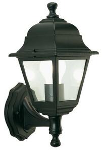Lampada Applique Piccola in Alto Colore Nero da Esterno Linea Mini Quadrata Sovil
