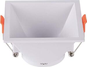 V-TAC VT-927 Portafaretto LED GU10 da Incasso quadrato a cono porta faretto corpo bianco - sku 6638