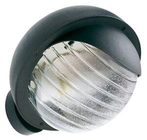 Lampada Applique Tonda in Basso Colore Nero da Esterno Linea Residence Sovil