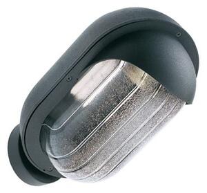 Lampada Applique Ovale in Basso Colore Nero da Esterno Linea Residence Sovil
