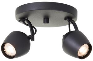 Lampada da soffitto Vertino Spotrondell, colore nero, attacco GU10, 10W, grado di protezione IP20, per uso interno