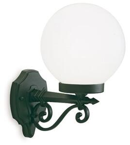Lampada Applique Grande a Sfera in Alto Colore Nero Diametro 25Cm da Esterno Linea Sfera Livos