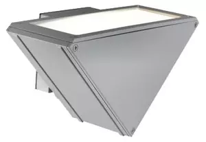 Lampada Applique Verticale Colore Alluminio per Esterno Linea Three Livos