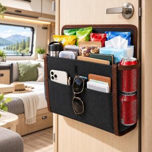 Organizzatore per porta – Pieghevole – 5 scomparti – 33 x 29 x 8 cm – Nero