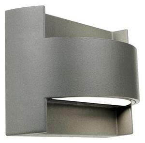 Lampada Applique Emissione in Alto e Basso Colore Grigio per Esterno Linea Umbe Sovil
