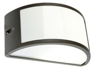 Lampada Applique Mezza Luna Aperta Colore Grigio per Esterno Linea Umbe Sovil