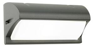 Lampada Applique con Visiera Colore Grigio per Esterno Linea Umbe Sovil