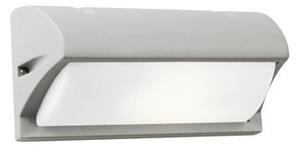 Lampada Applique con Visiera Colore Alluminio per Esterno Linea Umbe Sovil