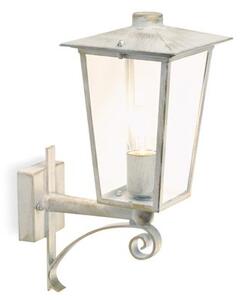 Lampada Applique Lanterna in Alto Colore Bianco e Oro per Esterno Linea White Livos