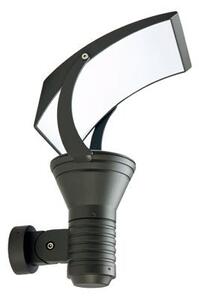 Lampada Applique Piccola con Vela Riflettente Orientabile Colore Grigio per Esterno Linea Sail Livos