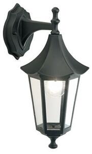 Lampada Applique in Basso Colore Nero per Esterno Linea Pagoda Sovil