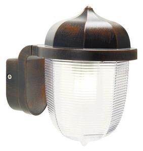 Lampada Applique Ottagonale Color Ruggine e per Esterno Linea Short Sovil