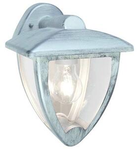 Lampada Applique Rivolta in Basso Colore Bianco e Argento per Esterno Linea Stelt Sovil