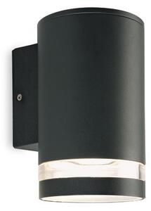 Lampada Applique 1 Luce Tondo Colore Grigio per Esterno Linea Stage Livos