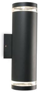 Lampada Applique 2 Luci Tondo Colore Grigio per Esterno Linea Stage Livos