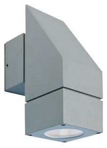 Lampada Applique Una Luce Colore Alluminio per Esterno Linea Square Livos
