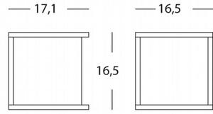 Lampada Applique Colore Grigio per Esterno Linea Dodo Livos