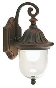 Lampada Applique Piccola con Vetro Colore Ruggine per Esterno Linea Rice Sovil
