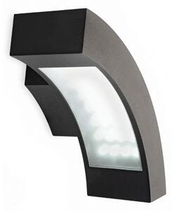 Lampada Applique Orizzontale Colore Nero per Esterno Linea Punto e Virgola Livos