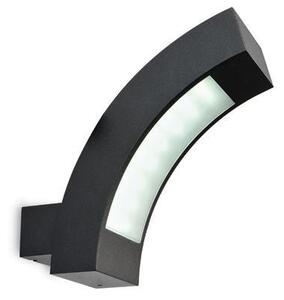 Lampada Applique Verticale Colore Nero per Esterno Linea Punto e Virgola Livos