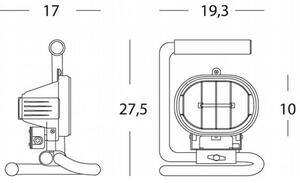 Faro Proiettore Portatile Colore Giallonero Linea Flood Sovil