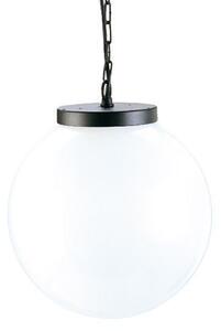 Lampada Sospesa Colore Nero Diametro 30Cm da Esterno Linea Sfera Livos