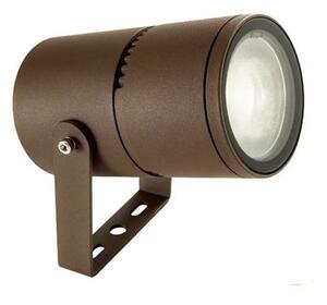 Faro Faretto Cilindrico 9W a Led Cob Colore Marrone per Esterno Linea Moon Sovil