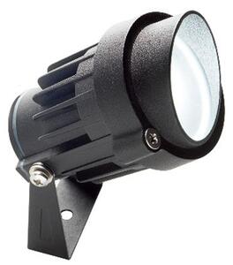 Faro Faretto 6W a Led - Ip65 - 500 Lumen Colore Nero per Esterno Linea Moon Sovil