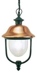 Lampada Lanterna Sospesa Color Grigio e Rame da Esterno Linea Rustica Sovil
