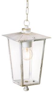 Lampada Lanterna Sospesa Colore Bianco e Oro per Esterno Linea White Livos
