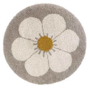 Tappeto per bambini grigio chiaro e crema ø 120 cm Bohemian Daisy - Nattiot