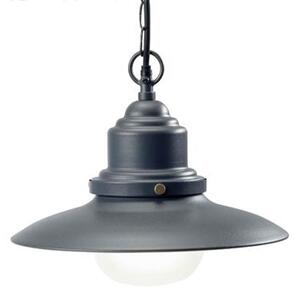Lampada Sospesa Colore Grigio per Esterno Linea Fisher Sovil