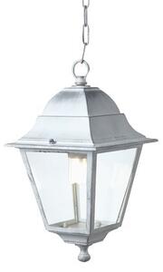 Lampada Sospesa Colore Bianco e Argento per Esterno Linea Old Sovil