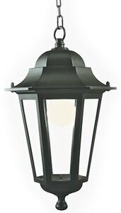 Lampada Lanterna Sospesa Colore Nero per Esterno Linea Esagonale Sovil