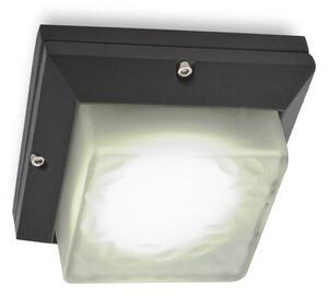 Lampada Punto Luce Quadrato Aperto Colore Grigio per Esterno Linea Stage Livos