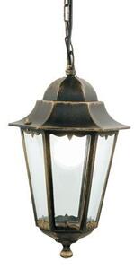 Lampada Sospesa Colore Nero e Oro per Esterno Linea Merlet Sovil